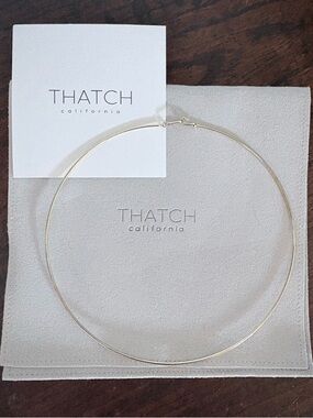 THATCH California Thin Gold Plated Monet Collar Necklace